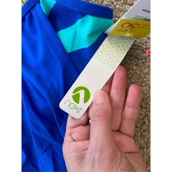 NEXT BY ATHENA BARRE TO BEACH DOUBLE UP TANKINI SWIM TOP, Size 34 B/C, MSRP $78 - Picture 4 of 9